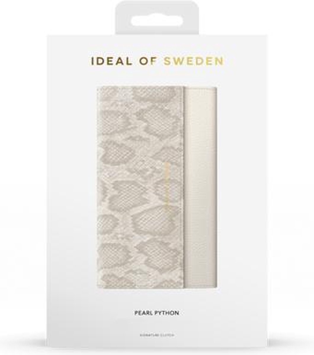 ideal of sweden signature clutch geschikt voor samsung galaxy s20+ pearl python