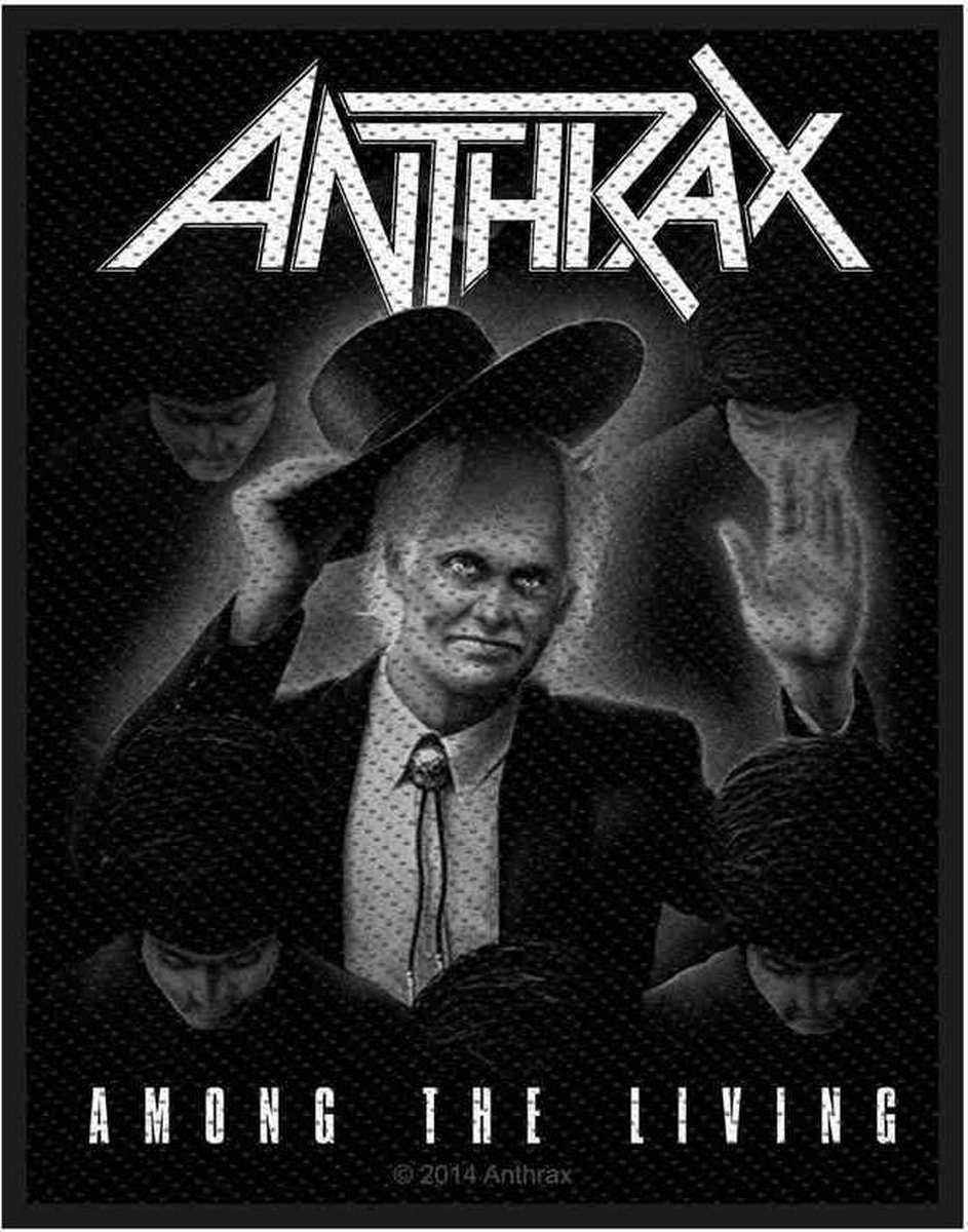 Anthrax - Among The Living Patch - Zwart