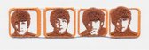 The Beatles Patch Heads In Boxes Multicolours