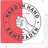 Tuinposter | Hand in Hand - Feyenoord | 60 x 60 cm | PosterGuru.nl