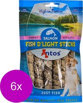 Antos Fish D'Light Salmon Sticks - Hondensnacks - 6 x Zalm 100 g