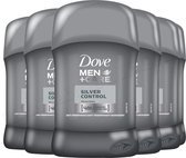6x50ml Dove Men Deo Stick Silver Control Voordeelverpakking