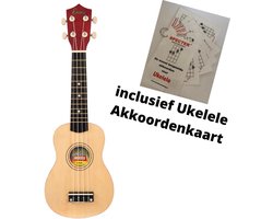 Encore Ukulele Soprano met Akkoordenkaart