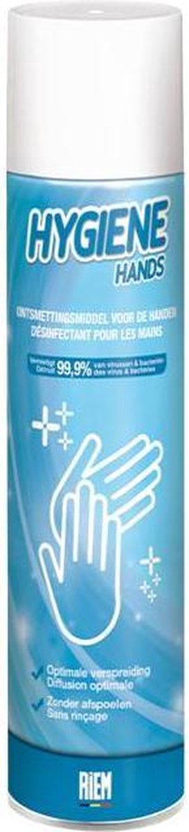 Hygiene Hands - Handdesinfecterend middel - RIEM - 0,3 L - Aërosol
