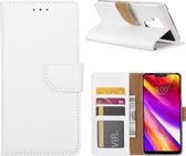 LG G7 - Bookcase Wit - portemonee hoesje