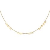 Ketting Create your own Sunshine - goudkleurig - quote