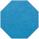 8-hoek vilt onderzetter - Lichtblauw - 6 stuks - ø 95 mm - 8-hoek - Glas onderzetter - Cadeau - Woondecoratie - Woonkamer - Tafelbescherming - Onderzetters Voor Glazen - Keukenbeno