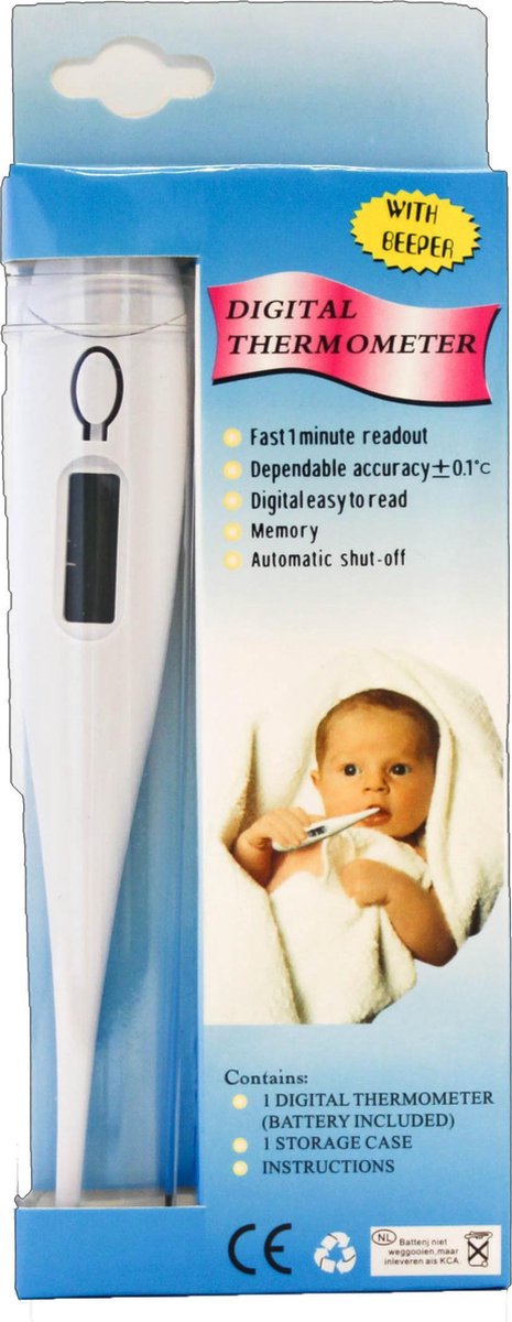 Thermometer Digitaal | Koortsmeter | Temperatuurmeter | Lichaam | Baby - Medima Pharma