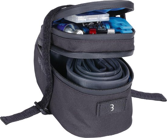 BBB Cycling EasyPack Zadeltas Fiets - Racefiets Tas - Wielren Tasje - Waterbestendig - Zwart - Maat L - BSB-31L van BBB Cycling — afbeelding 3