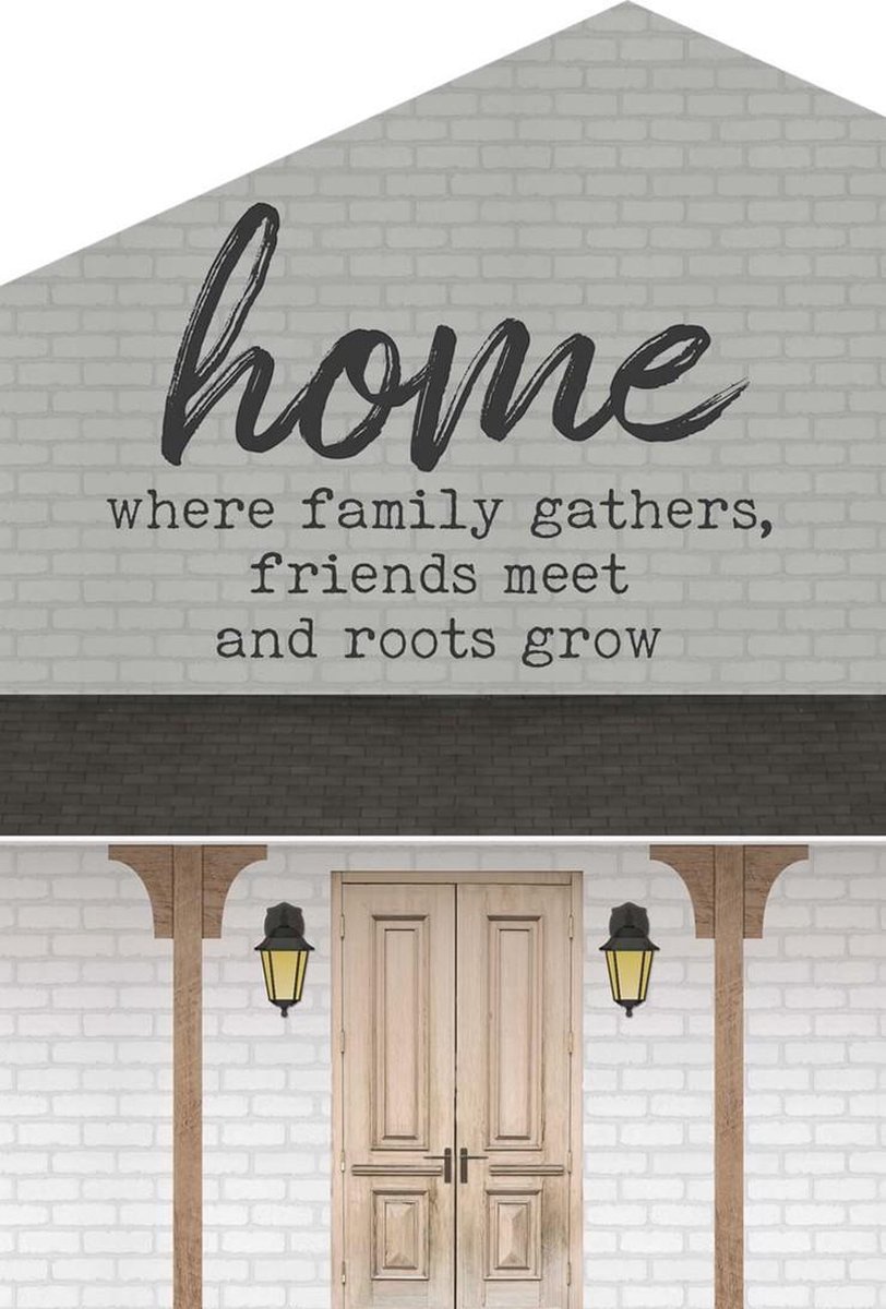 Tabletop house Home: where family gathers