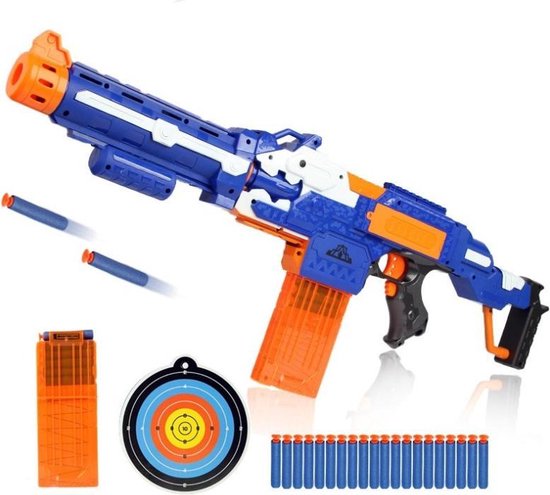 Baan Hobart straf Elektrische speelgoedpistool - speelgoedblaster -sniper rifle geschikt voor  Nerf -... | bol.com