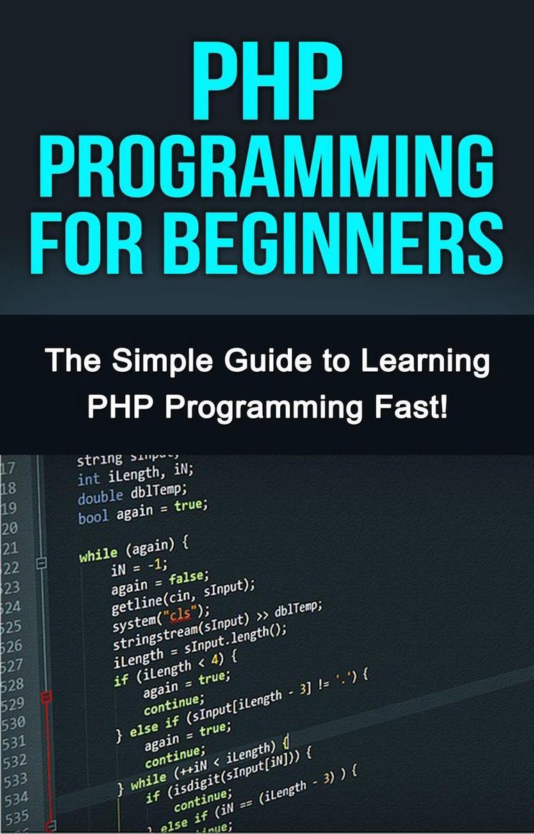 Omslag van PHP Programming For Beginners