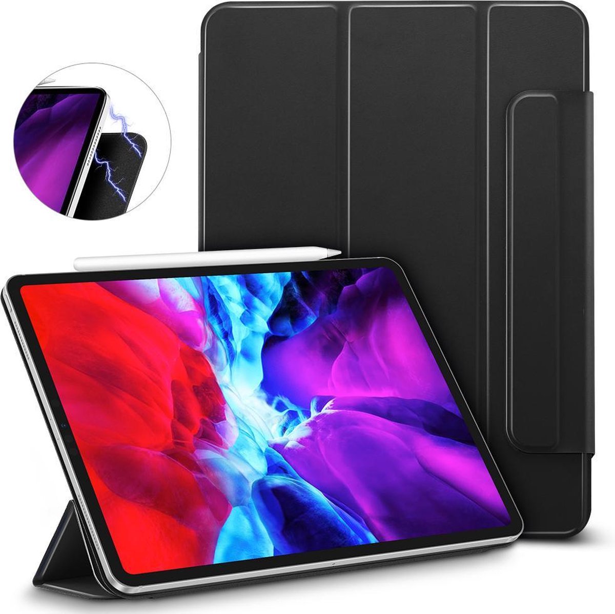 ESR Apple iPad Pro 12.9 2018 / 2020 Magnetic Case Yippee Black