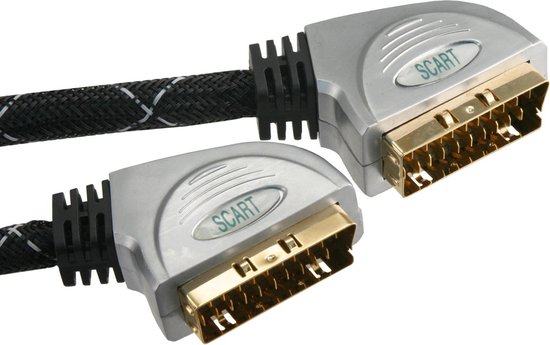 Q-LINK Premium scart-kabel 21-polig 3 meter lang | ZWART | bol.com