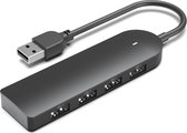New Convenience USB hub – USB Hub 3.0 – USB Splitter – USB hub 4 poort – LED-lampje – Plug and Play – 5 GBPS – Zwart
