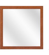 Spiegel met Vlakke Houten Lijst - Kersen - 40x40 cm