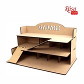 Rosa Rosa Garage DIY Set Drie Verdiepingen 35,5x57x33 cm