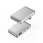 DrPhone 4 in 1 - DrPhone - Type C USB OTG Micro SD kaartlezer Adapter Converter - USB C Hub - (1x Micro USB, 1 USB, 1x Micro SD,