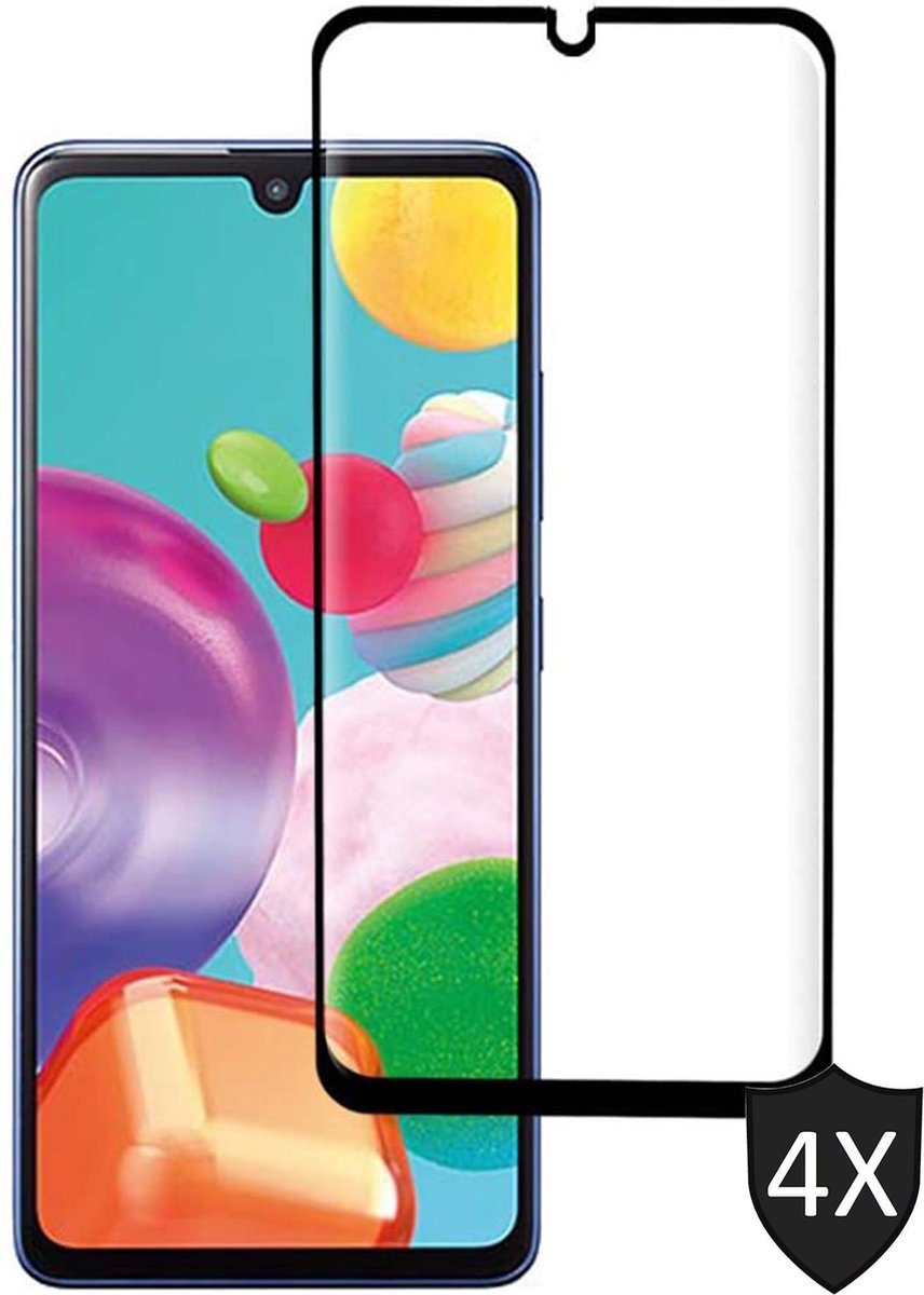 Screenprotector geschikt voor Samsung A41 - 4x FullGuard Glas Screen Protector