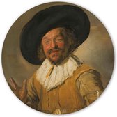 Wooncirkel - ‘De vrolijke drinker’ - Frans Hals (⌀ 30cm)