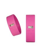 TOO LATE Silicone horloge ORIGINAL FUCHSIA M