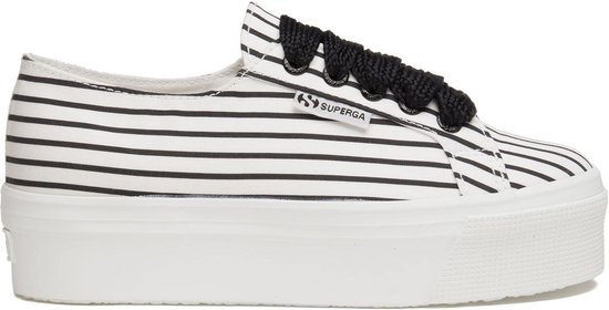 Superga Sneakers - Maat 37 - Vrouwen - wit/zwart (gestreept) | bol.com