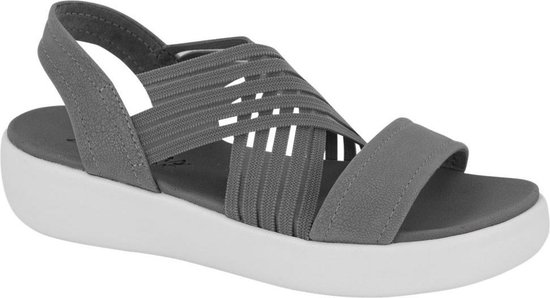 steekpenningen kleur mijn Skechers Dames Grijze sandaal elastiek - Maat 37 | bol.com