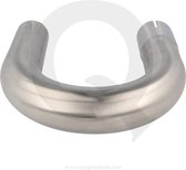 RVS uitlaat bocht 180° 51 mm