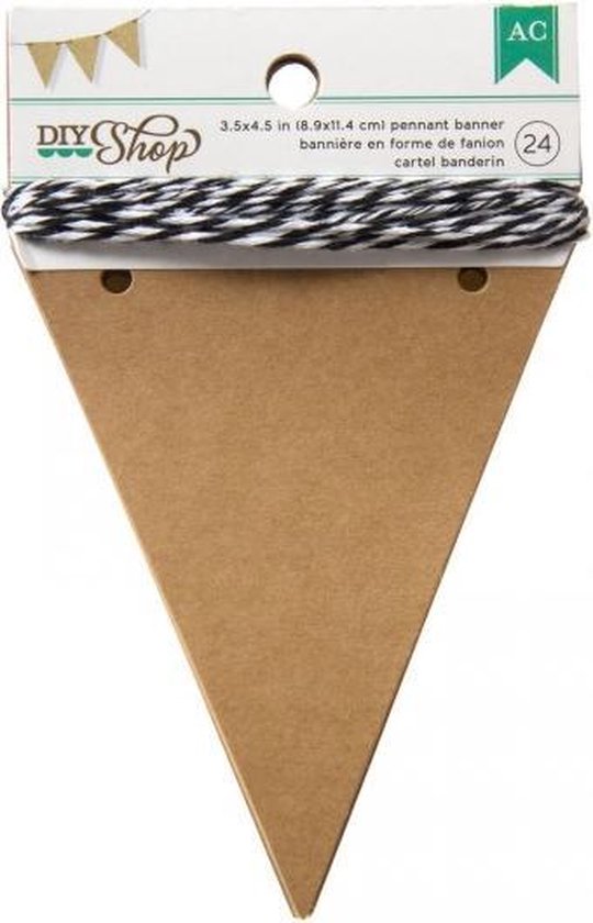 Banners pennant kraft x24