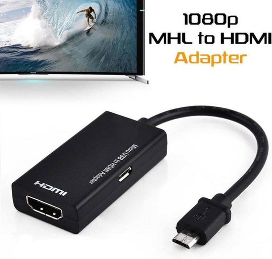 Wisegoods Micro Usb 2 0 Mhl Naar Hdmi Female Kabel Hd 1080p Android Hdmi Converter Bol Com