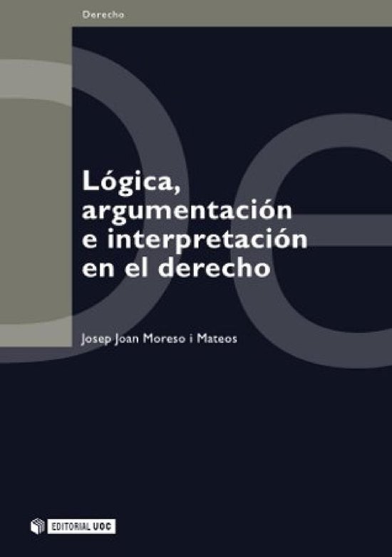 Lógica, argumentación e interpretación en el derecho - cover
