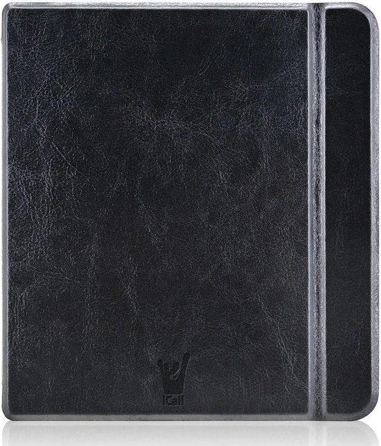Hoes geschikt voor Kobo Libra H2O - Book Case Leer Wallet Cover Hoesje Zwart van EasyAcc — afbeelding 4