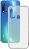 Mobile cover Huawei Nova 5i KSIX Flex Transparent