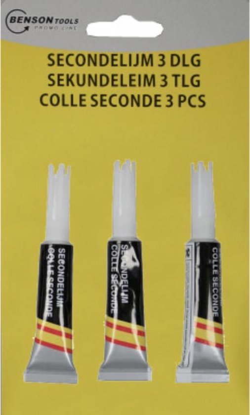 Benson - Secondelijm - Superglue 3 stuks -