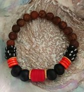 African Beads Red Flame