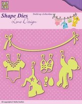 Shape Dies - Lene Design - Baby serie - Build-up clothesline