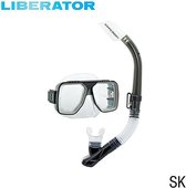 TUSAsport Snorkelmasker Duikbril Snorkelset UC5019 - Zwart