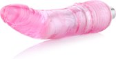 Anale roze Dildo met kromming 3XLR Connector voor Auxfun Basic Seksmachine