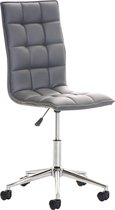 Bureaustoel - Stoel - Design - In hoogte verstelbaar - Kunstleer - Grijs - 57x57x106 cm