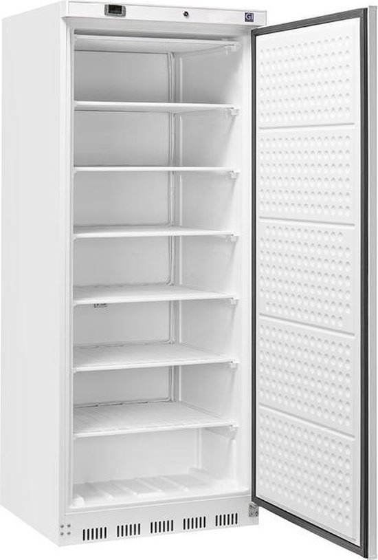 Koelkast: Gastro-Inox wit ABS 600 liter koelkast, statisch gekoeld met ventilator, van het merk Gastro Inox