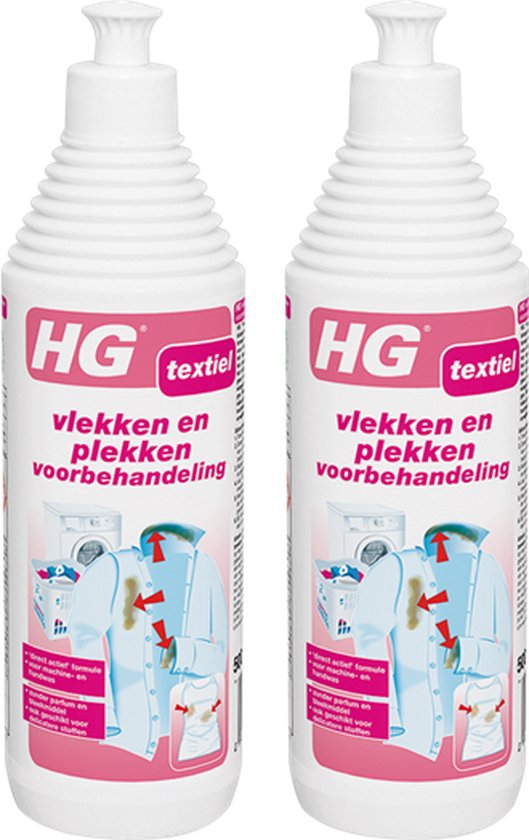 HG vlekken en plekken voorbehandeling Voor vlekkeloos schoon wasgoed - 2  Stuks ! | bol.com