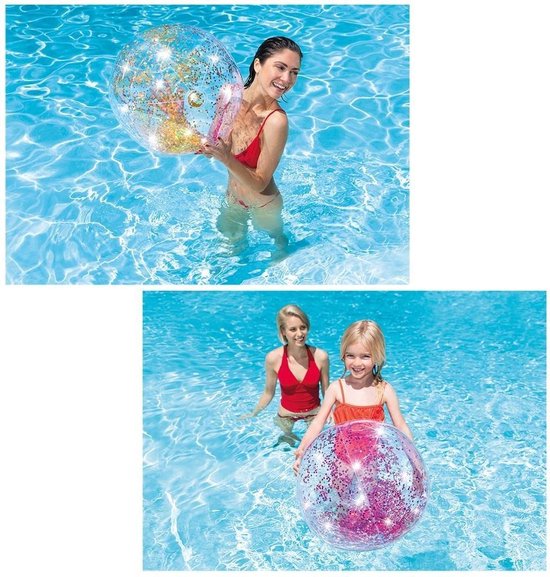 intex glitter beach ball