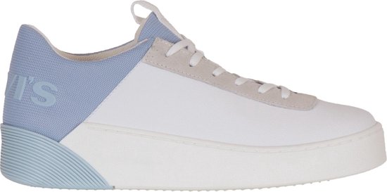 Levi Sneakers - Maat 39 - Vrouwen - wit/lichtblauw | bol.com