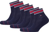 Tommy Hilfiger Sokken - Maat 39-42 - Unisex - donkerblauw/rood/wit