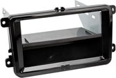 1-DIN Paneel met aflegbakje. Seat / Skoda / VW Piano Kleur: Zwart