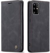 caseme - Hoesje geschikt voor Samsung Galaxy S20 Plus - wallet book case - magneetsluiting - zwart
