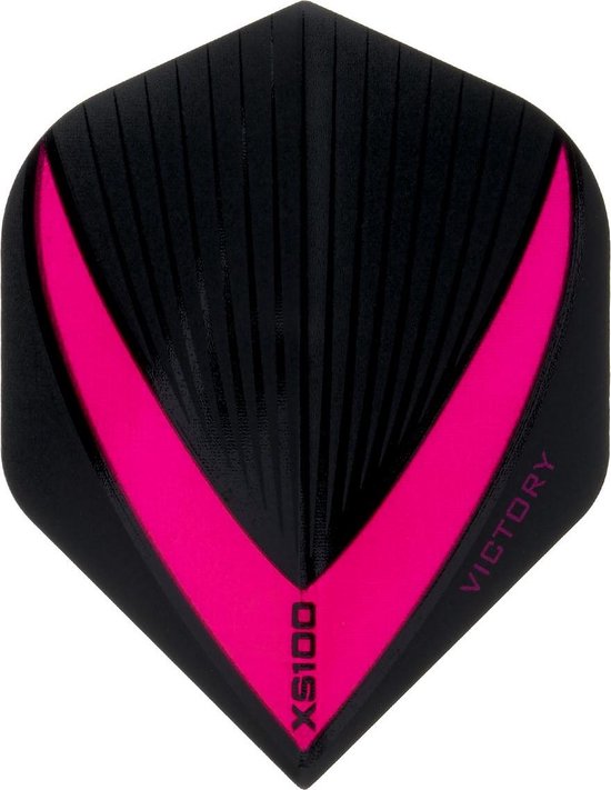 Darts Set - Maxgrip - 3 sets - darts shafts - zwart-roze - medium - en 3 sets - Vista-X - stevige - darts flights van Merkloos — afbeelding 2