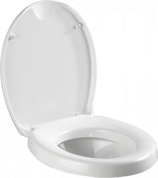 Kan worden genegeerd bijvoeglijk naamwoord Portiek WENKO Secura toiletverhoger / 5 cm verhoogde zitting voor wc met easy-close  deksel | WIT | bol.com