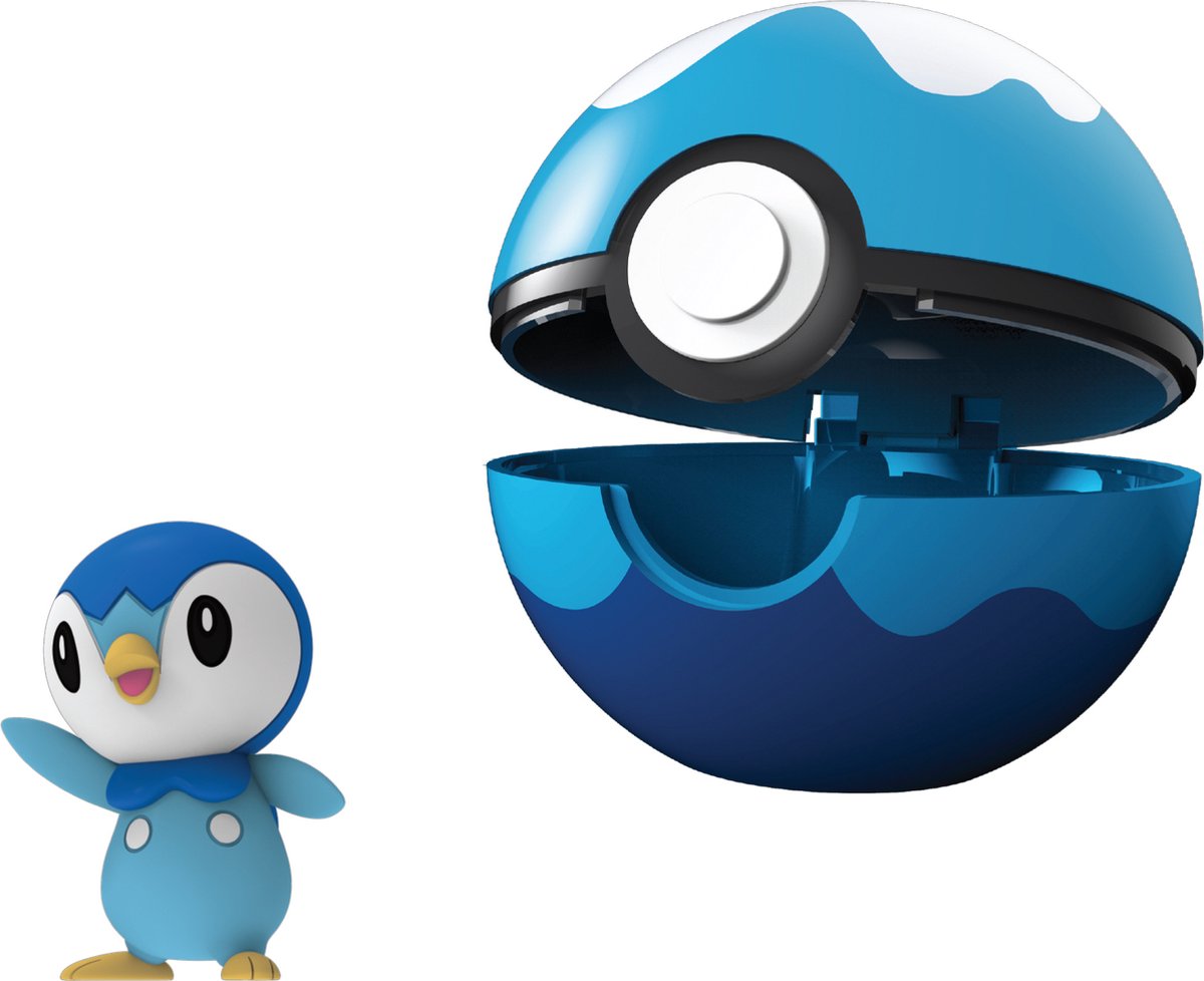 Pokemon - Clip N' Go Ball - Piplup & Dive Ball - Pokémon