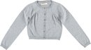 Someone kort grijs meisjes vest met all over glitterdraad - maat 116